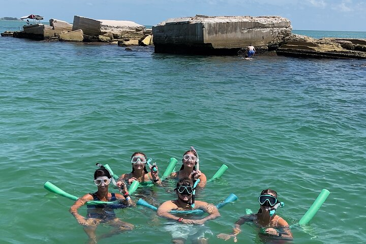 Snorkeling the ruins of Ft. Dade near Egmont Key State Park